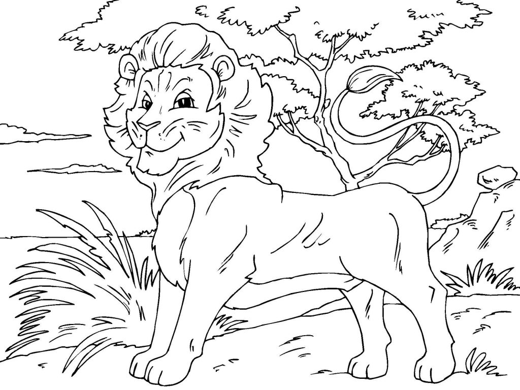 Pictures of Lion Coloring Pages