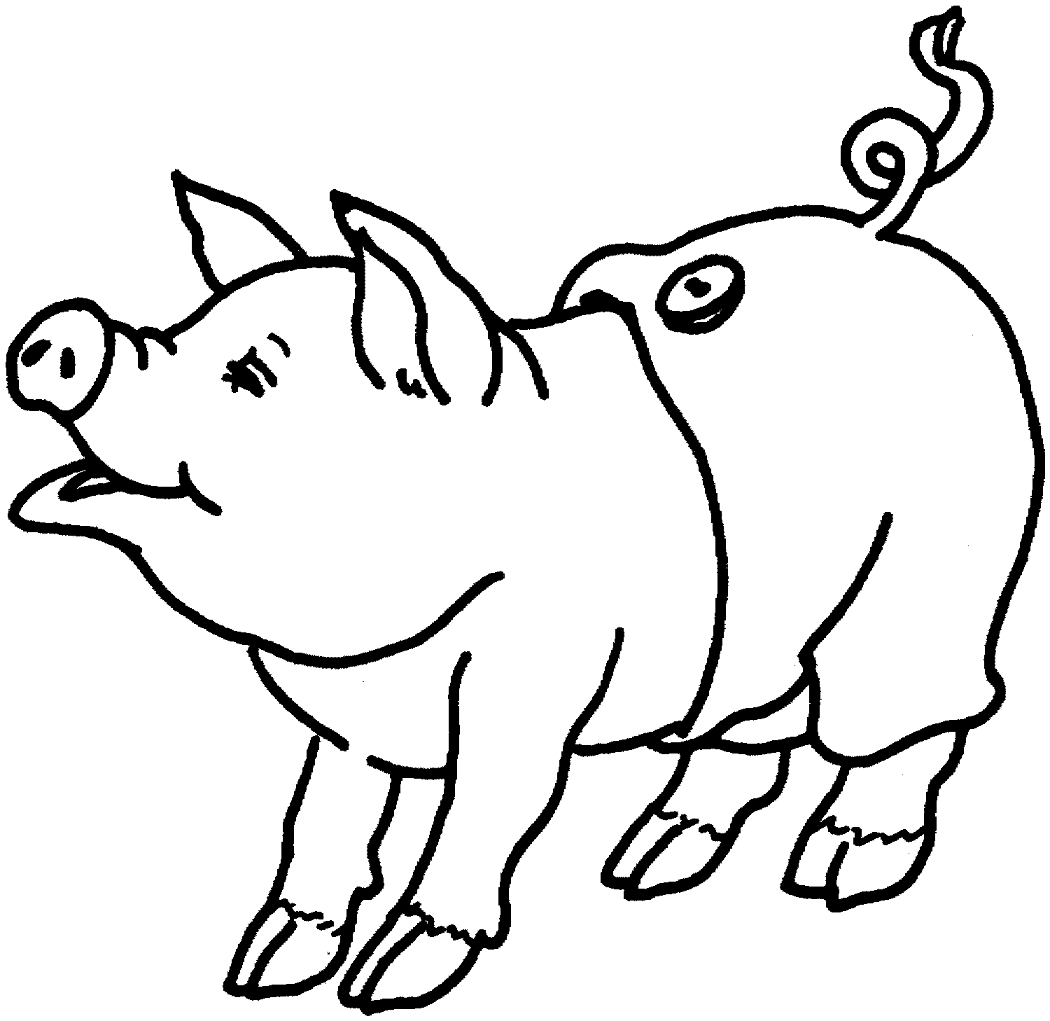 pig coloring pages