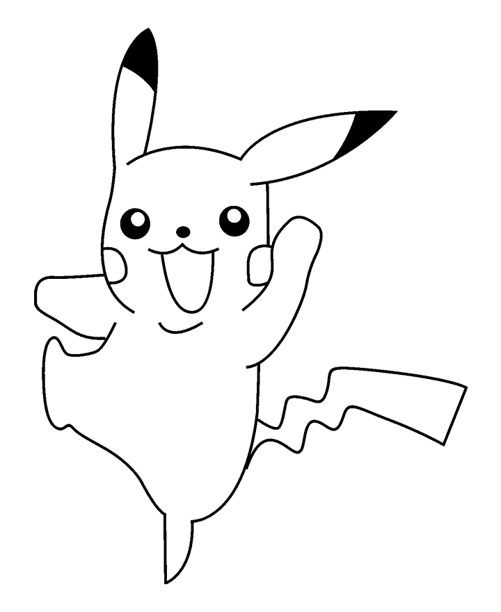 Pikachu Coloring Page Images