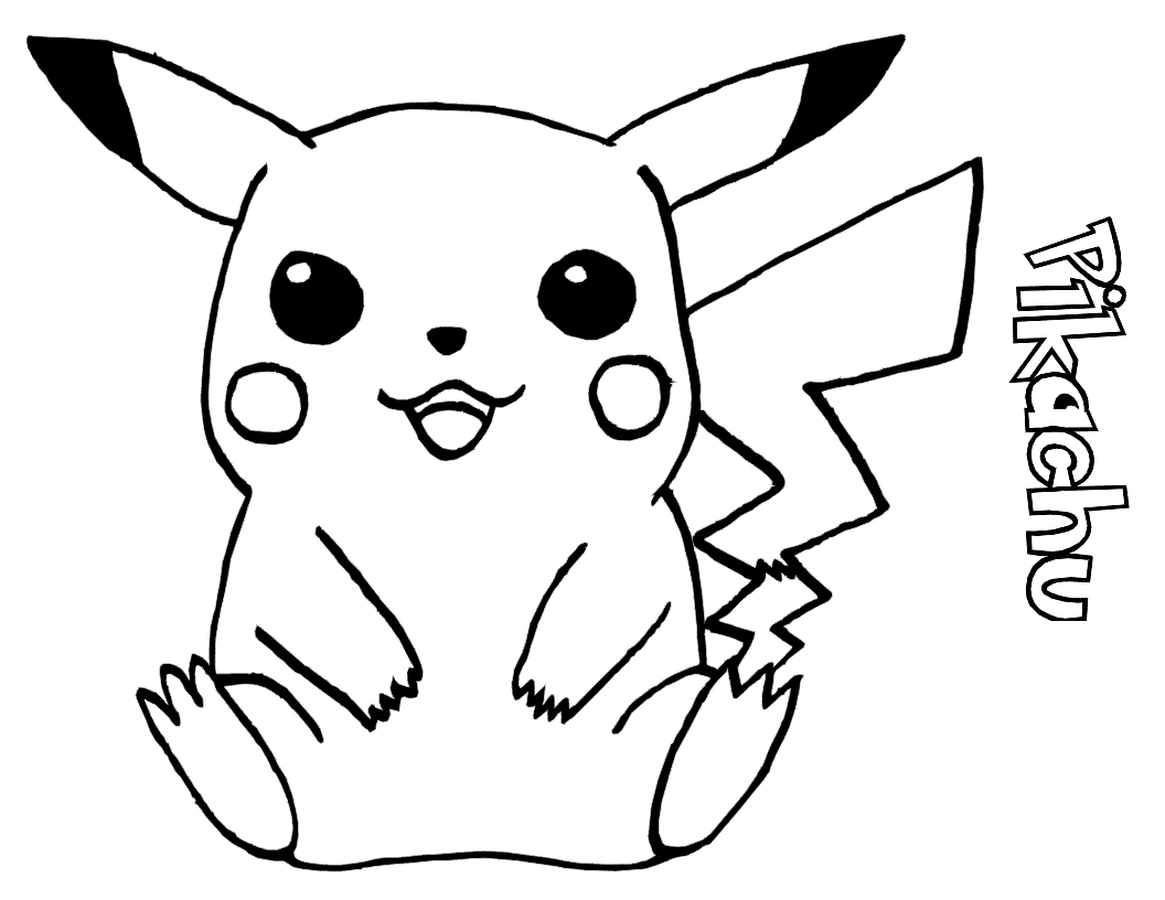 Coloriage Pokémon Pika Pika. (Dessin à colorier)