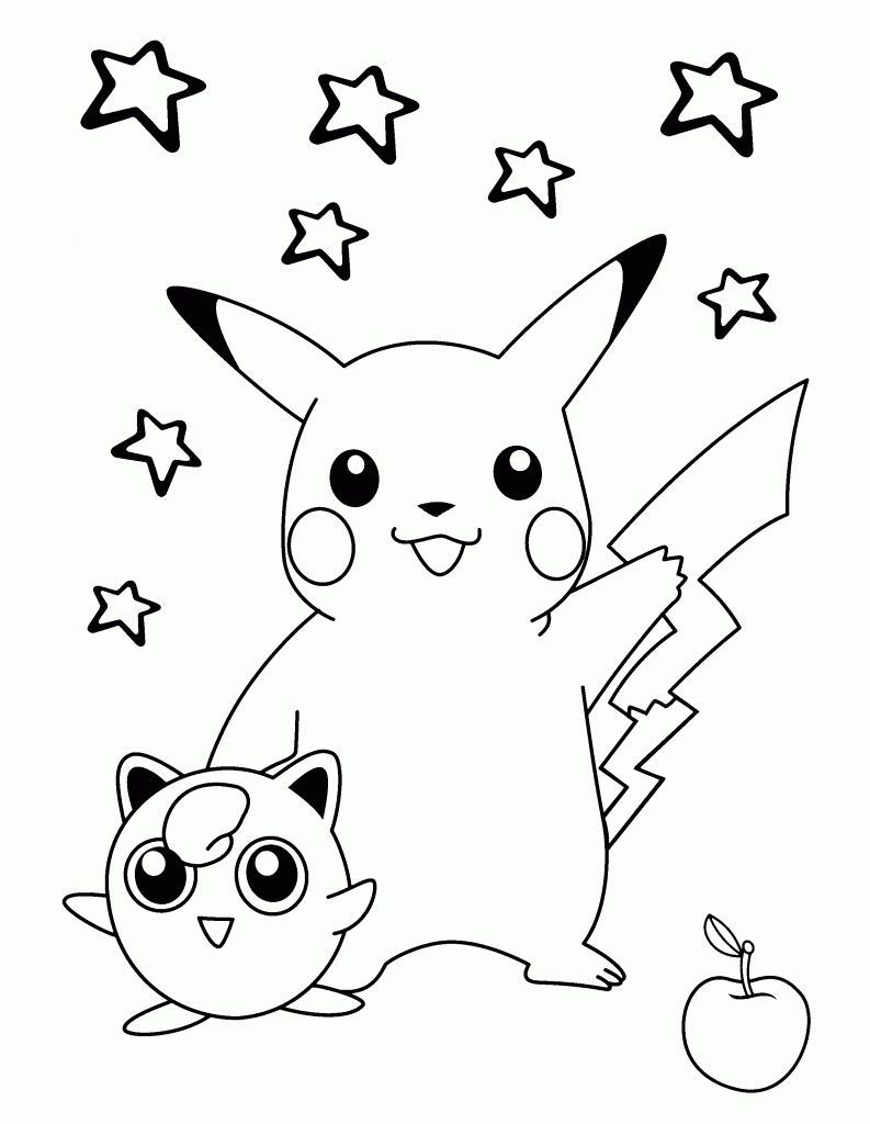 Pikachu Pokemon Coloring Pages