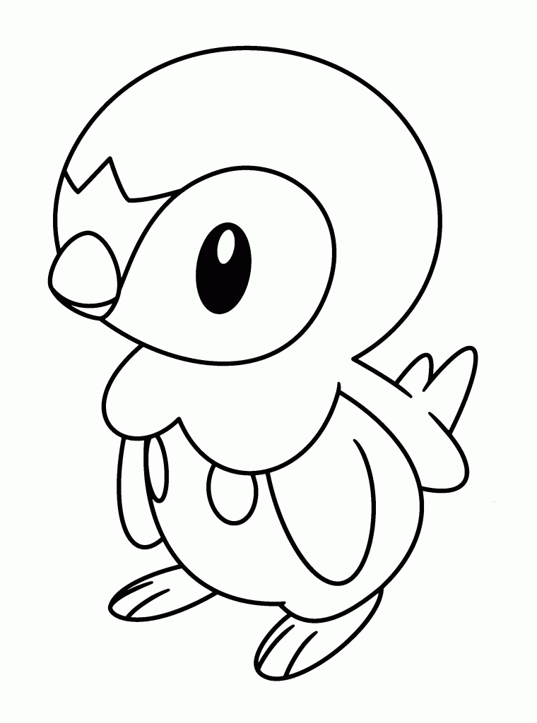 Piplup Pokemon Coloring Pages