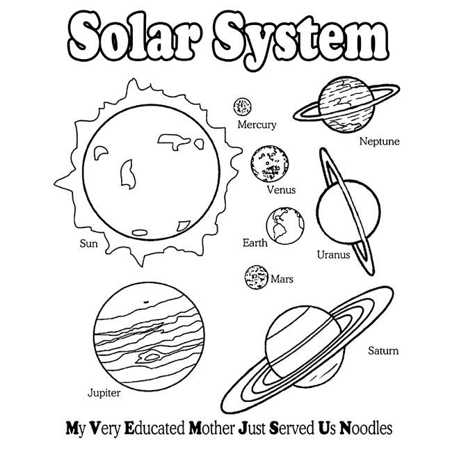 mars coloring page