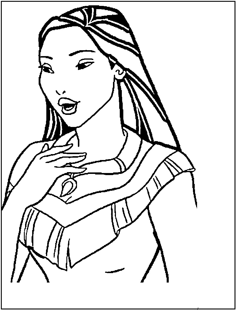 Coloriage A Imprimer Pocahontas