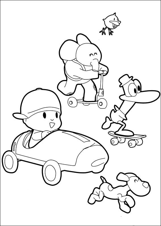 Printable Coloring Book Pocoyo 33