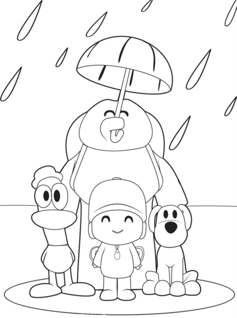 Pocoyo Coloring Pages Photos