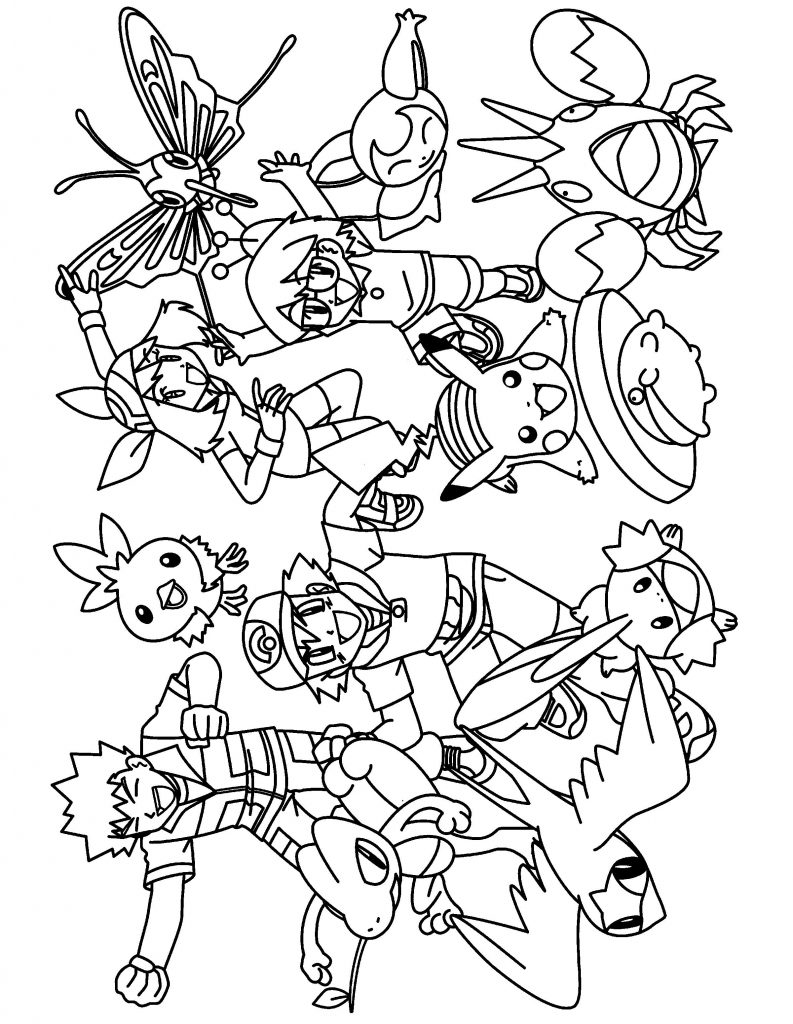 Pokemon Coloring Pages Join your favorite Pokemon on an