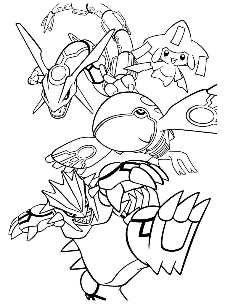 Pokemon Characters Coloring Page