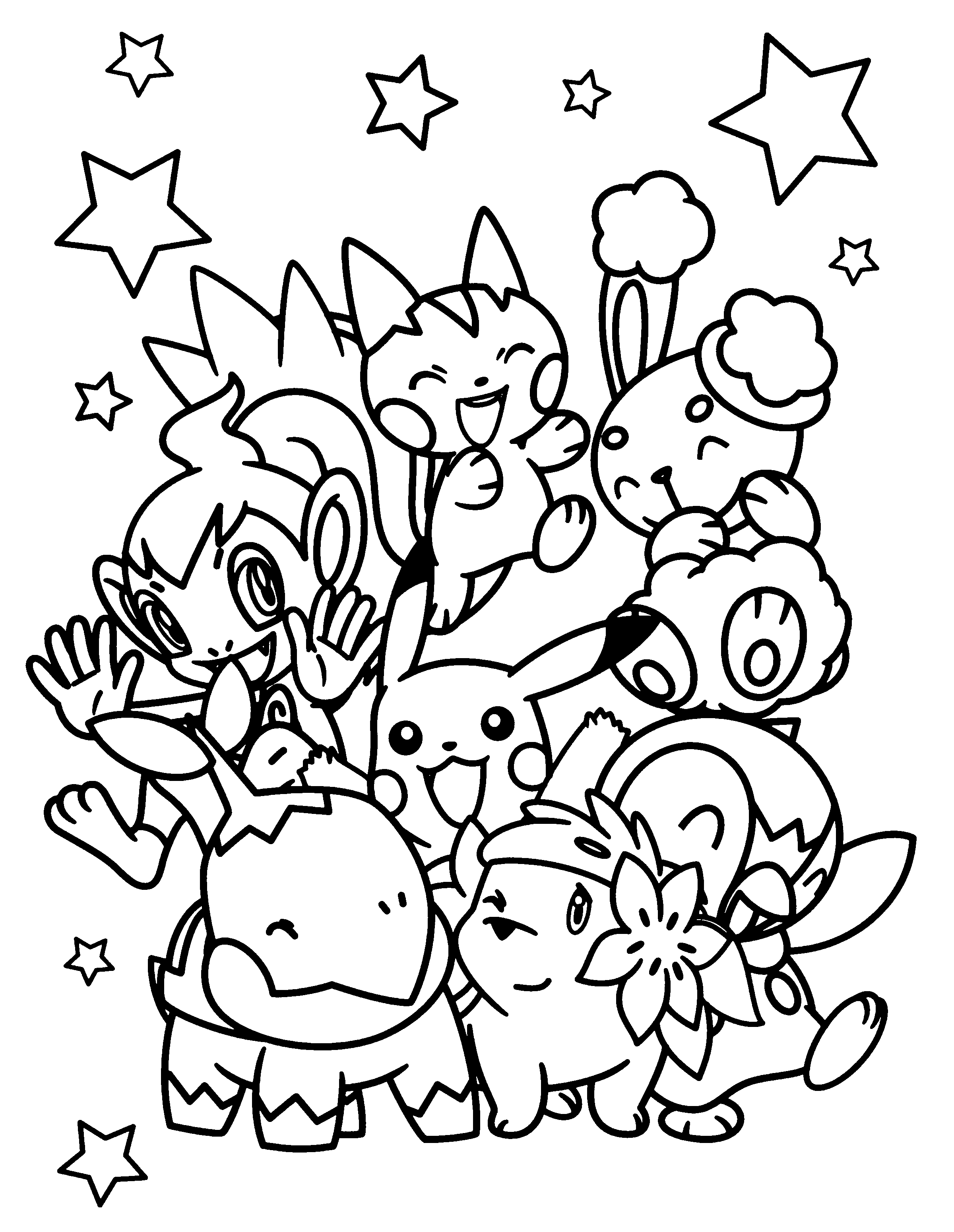 Pokemon Coloring Pages. Join your favorite Pokemon on an Adventure!