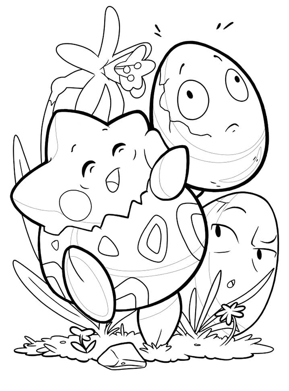 Pokemon Togapee Coloring Page