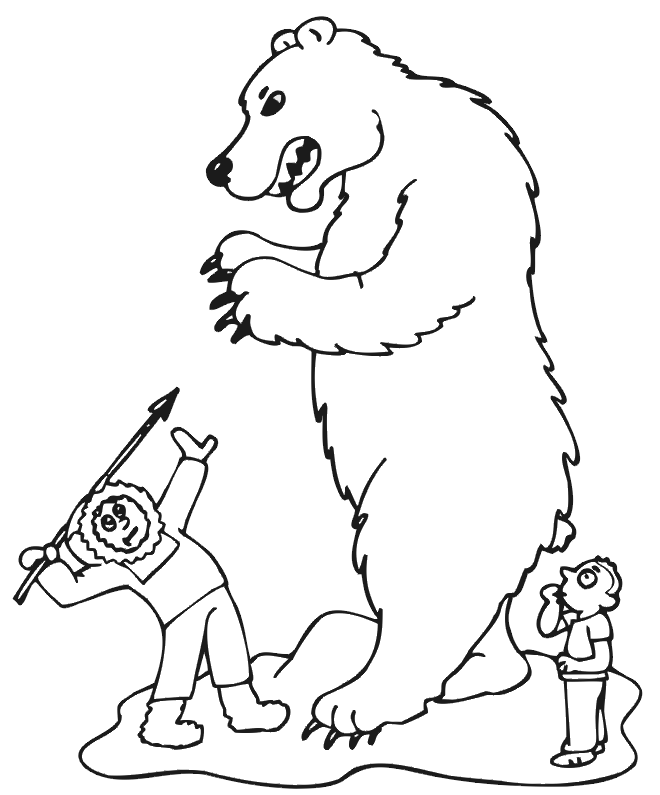 Polar Bear Coloring Pages For Kids