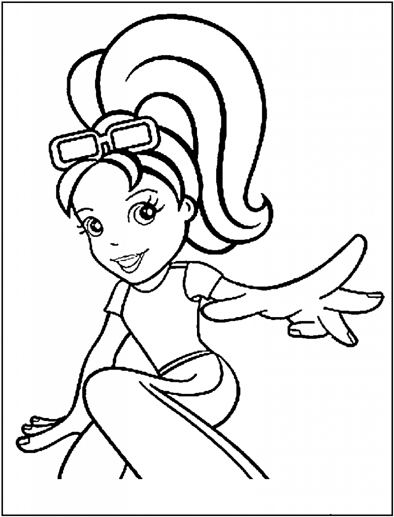 Polly Pocket Coloring Pages For Kids