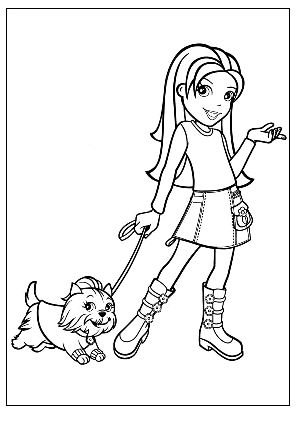 Polly Pocket Coloring Pages Printable