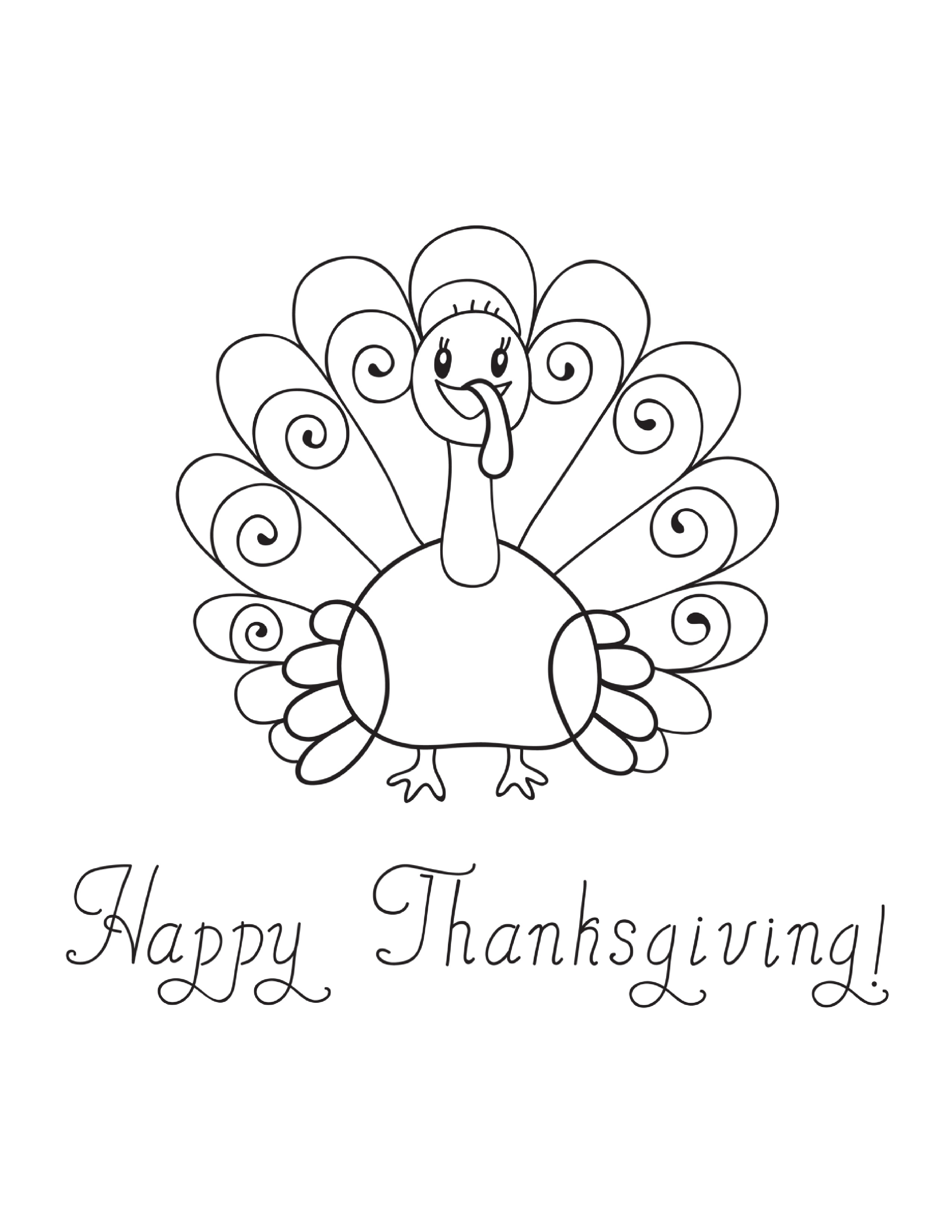 Images Of Thanksgiving Turkeys To Color Coloring Town Cakrawalanews