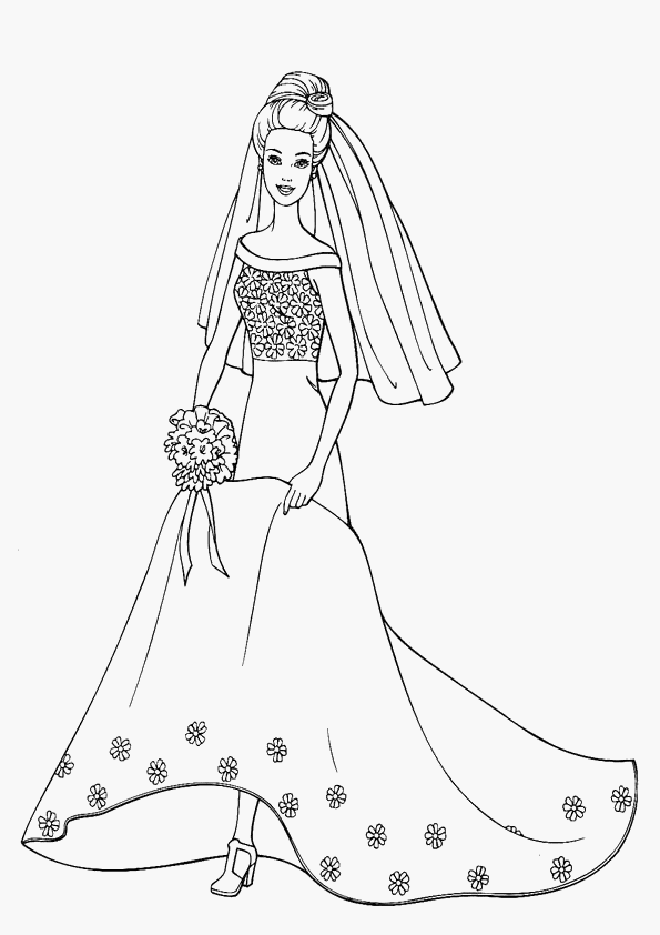 Free Printable Barbie Coloring Pages For Kids