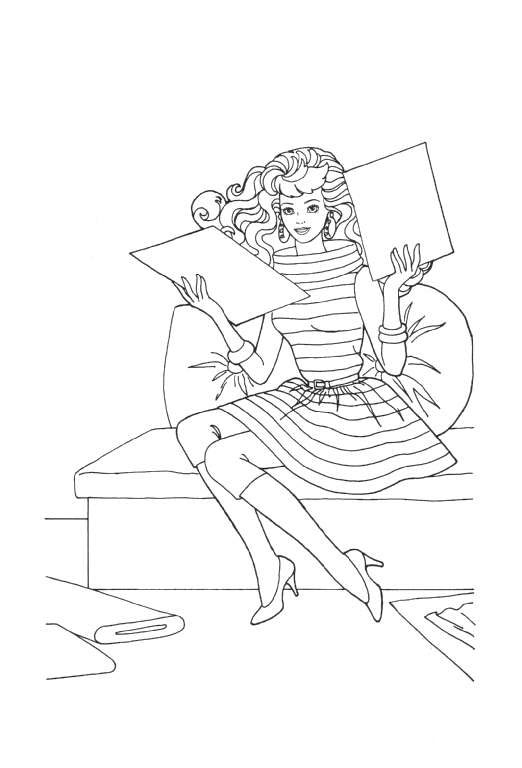 Printable Barbie Coloring Pages