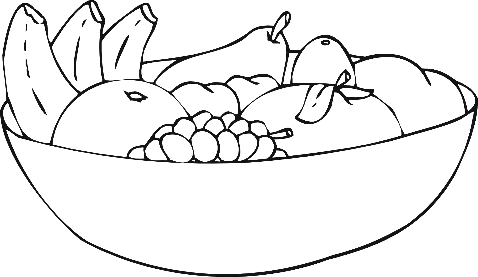 Free Fruit Printable Coloring Pages