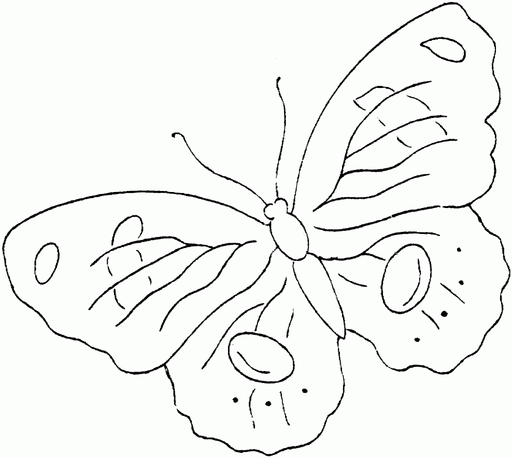 Printable Butterfly Coloring Page