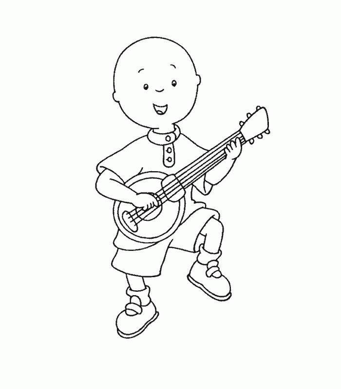 caillou printable coloring pages free