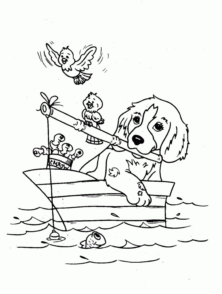  Dog Coloring Pages For Kids Printable 6