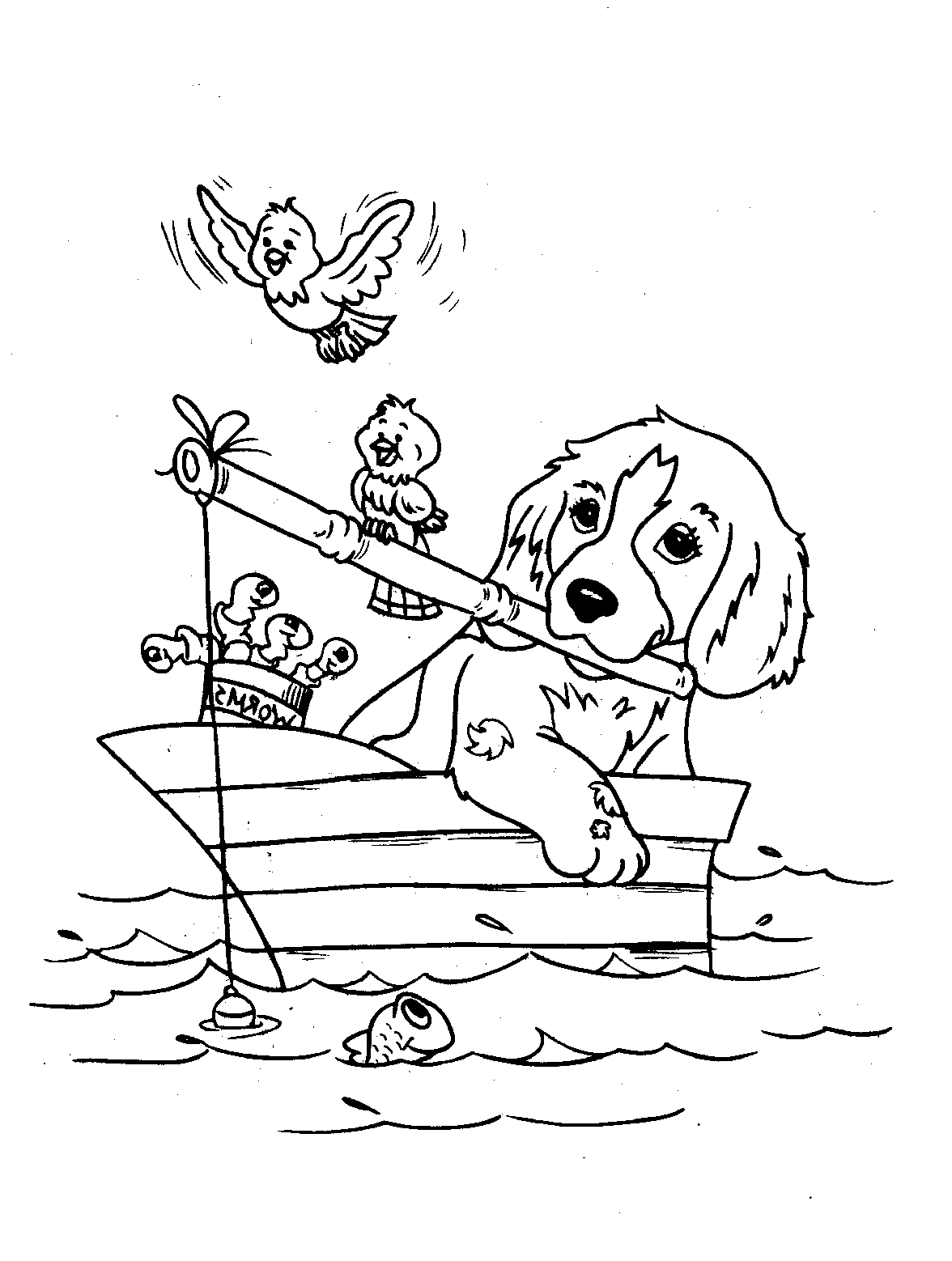  Dog Coloring Pictures To Print 8