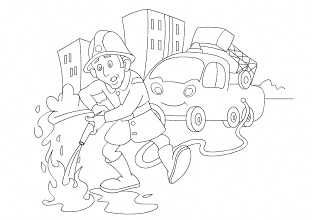 Free Printable Firefighter Coloring Pages For Kids