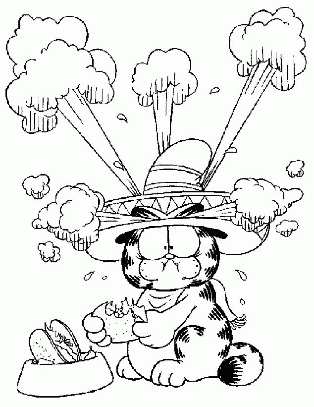 Free Printable Garfield Coloring Pages For Kids