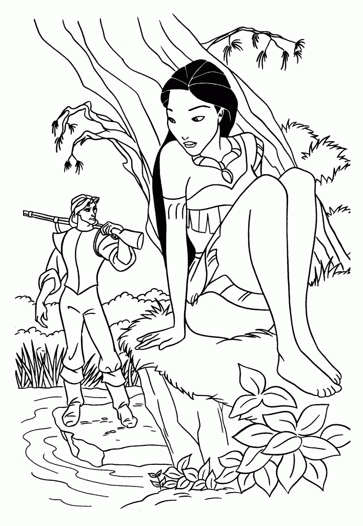 Printable Pocahontas Coloring Pages