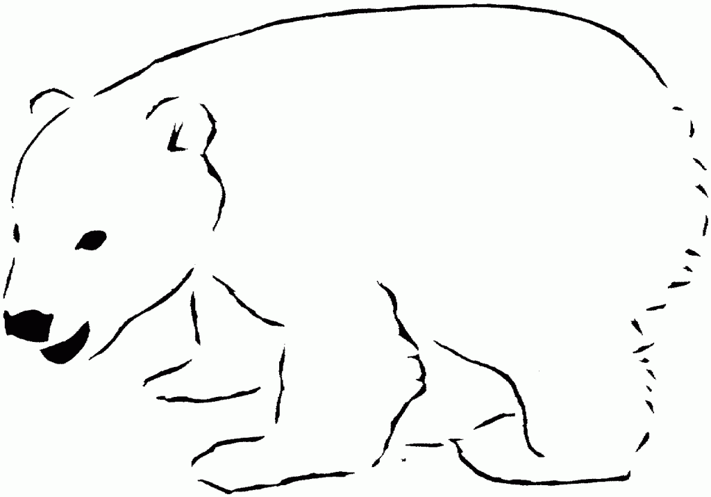 Printable Polar Bear Coloring Pages
