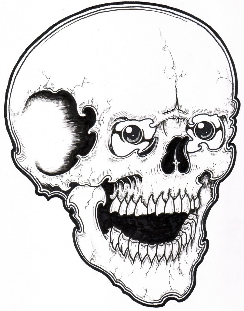  Free  Printable  Skull  Coloring  Pages  For Kids