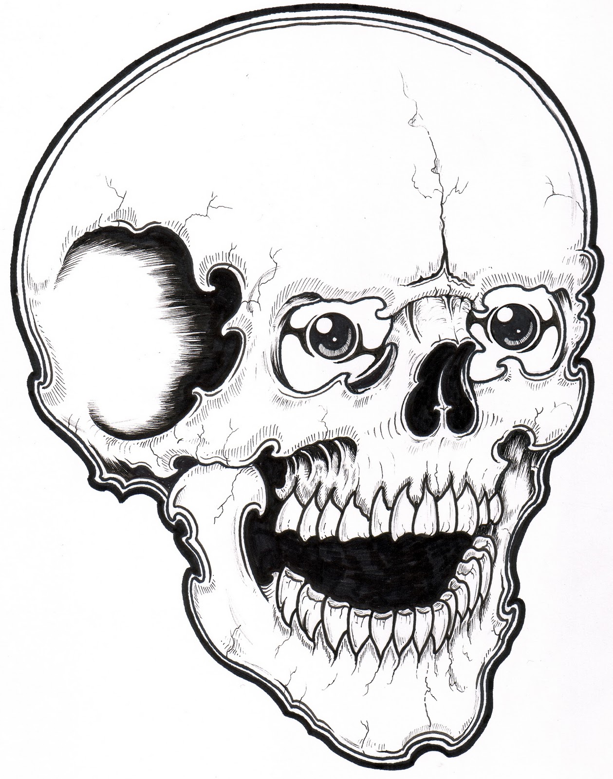 Skull Coloring Pages For Kids 9