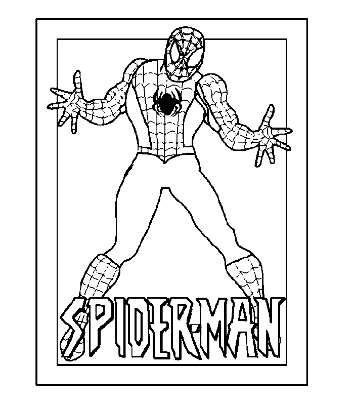 Printable Spiderman Coloring Page