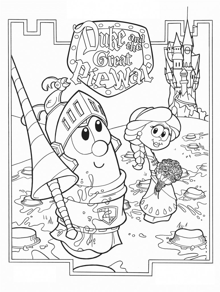 Printable Veggie Tales Coloring Pages For Kids