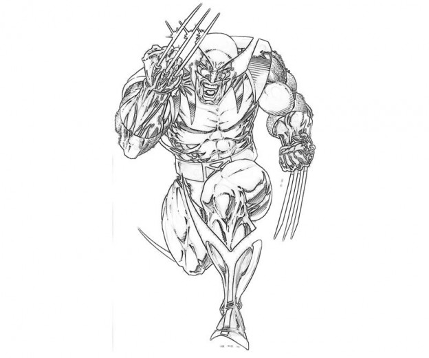 free printable wolverine coloring pages for kids