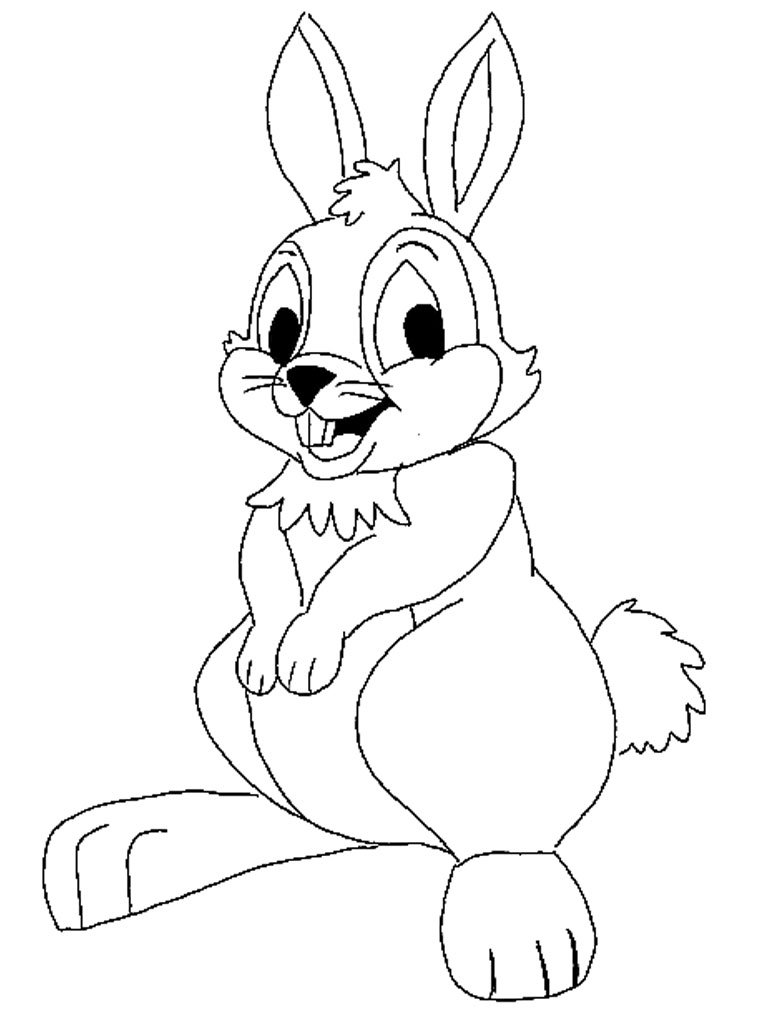 Rabbit Coloring Pages For Kids