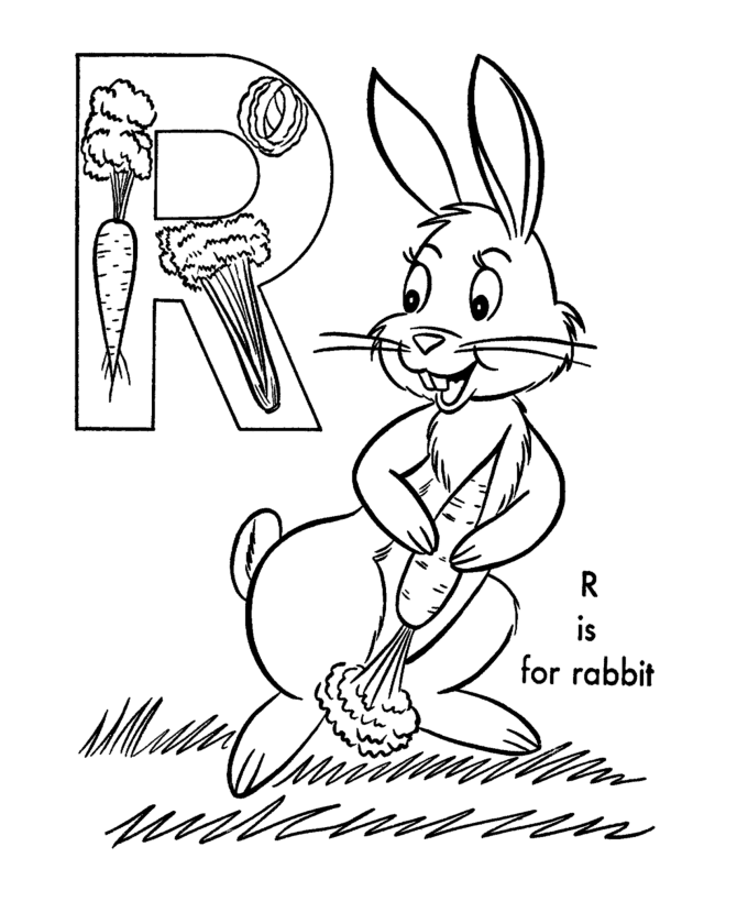 Rabbit Coloring Pages Images