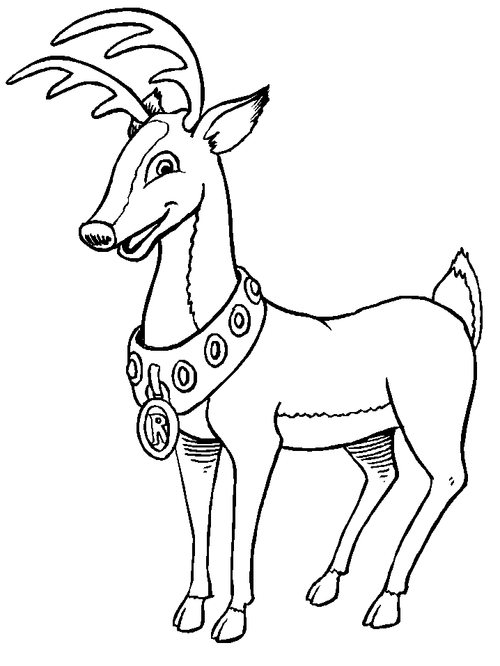 Reindeer Coloring Page