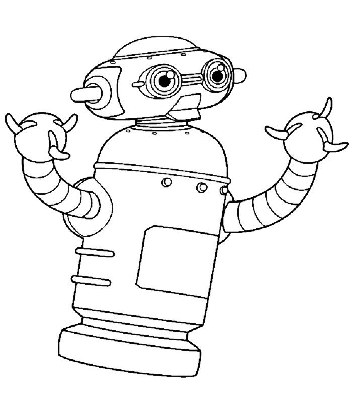 Free Printable Robot Coloring Pages For Kids