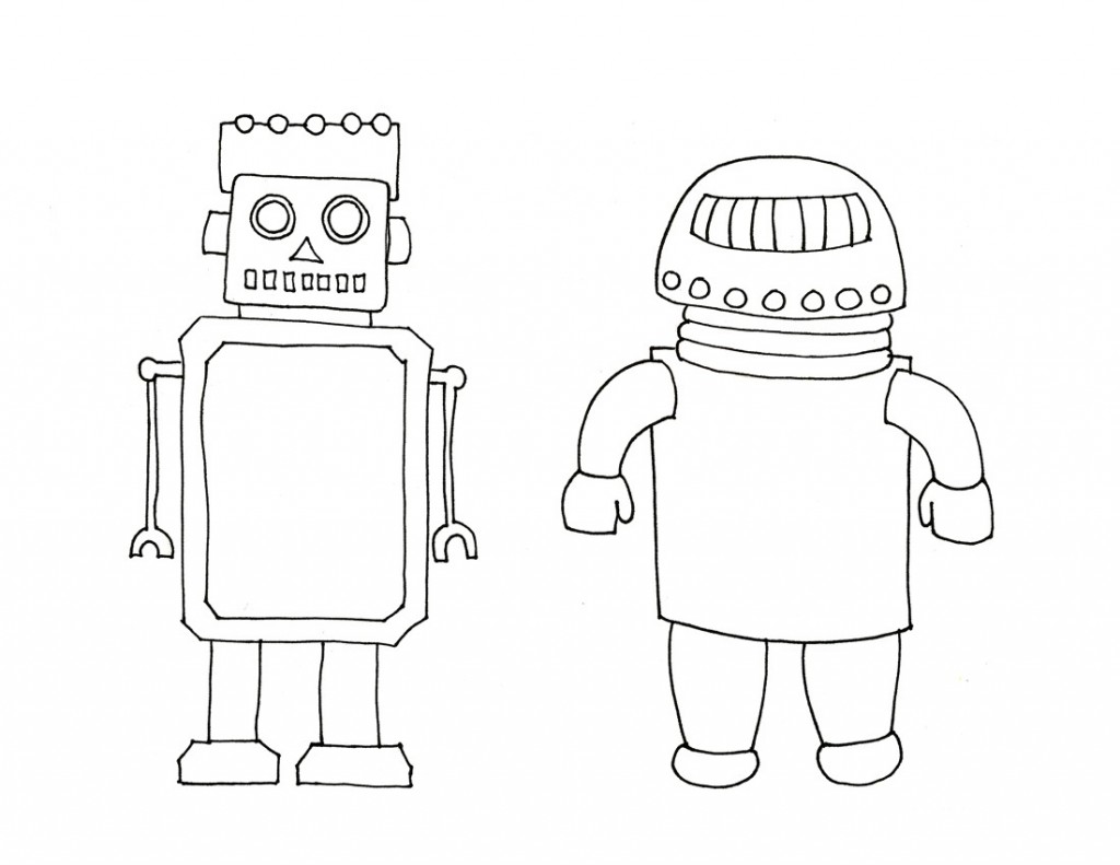 Robot Coloring Pages For Free