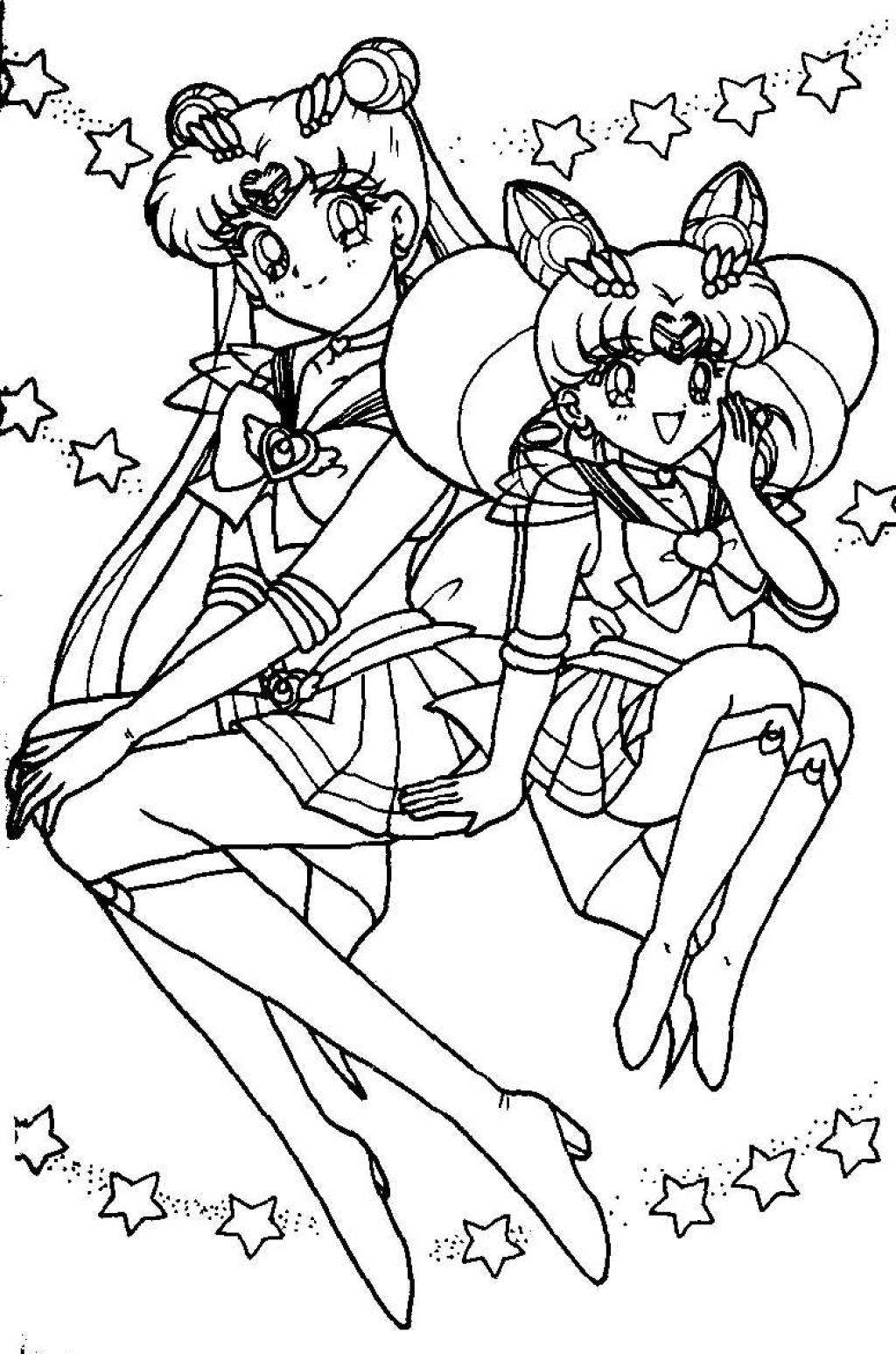 Printable Sailor Moon Coloring Pages Customize And Print