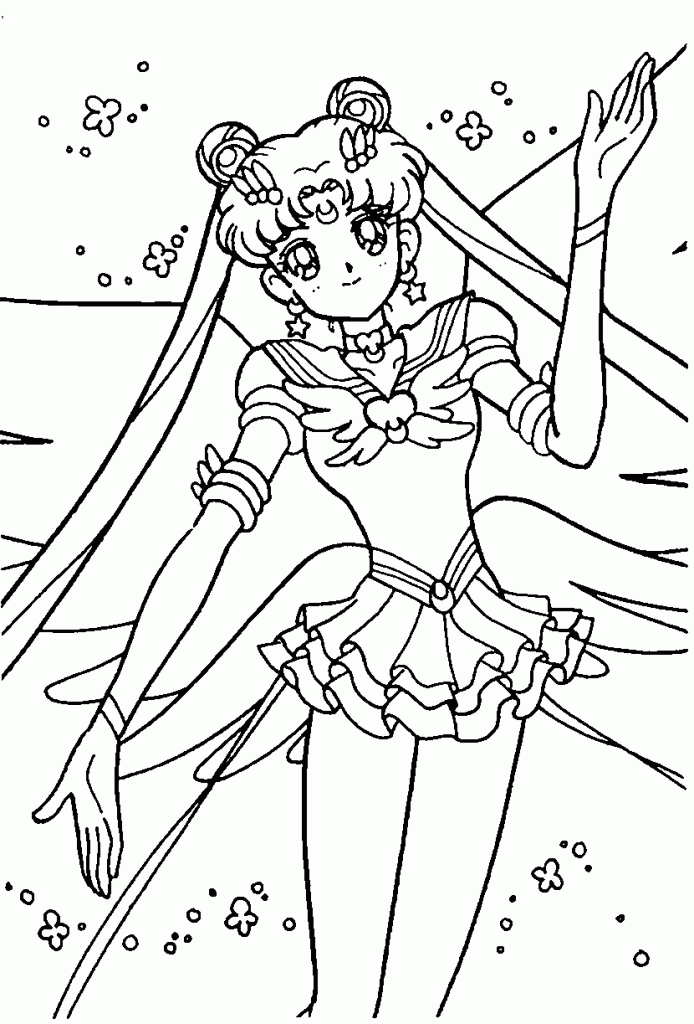 Sailor Moon Coloring Page Photos