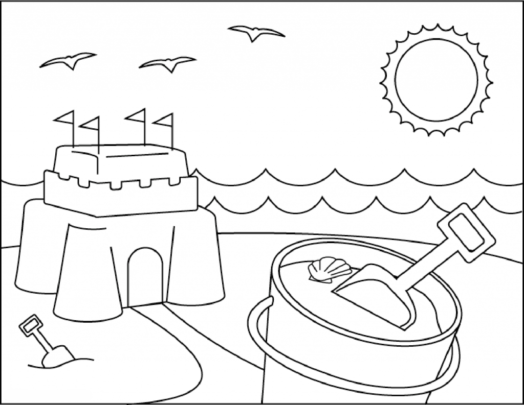 Beach Coloring Pages  Beach Scenes  Activities  Summer coloring 