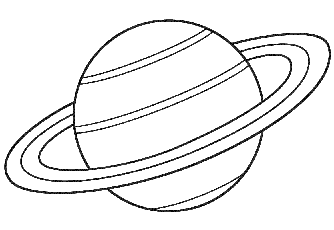 Saturn Solar System Coloring Pages.