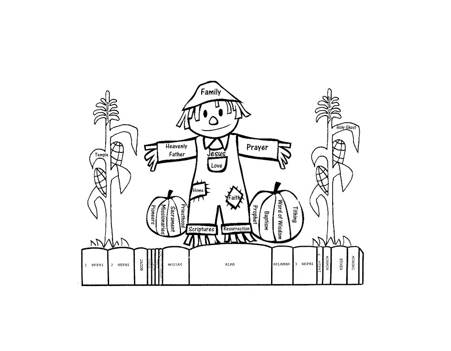 Scarecrow Coloring Page Pictures