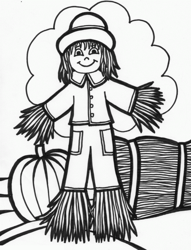 Scarecrow Coloring Pages Printable