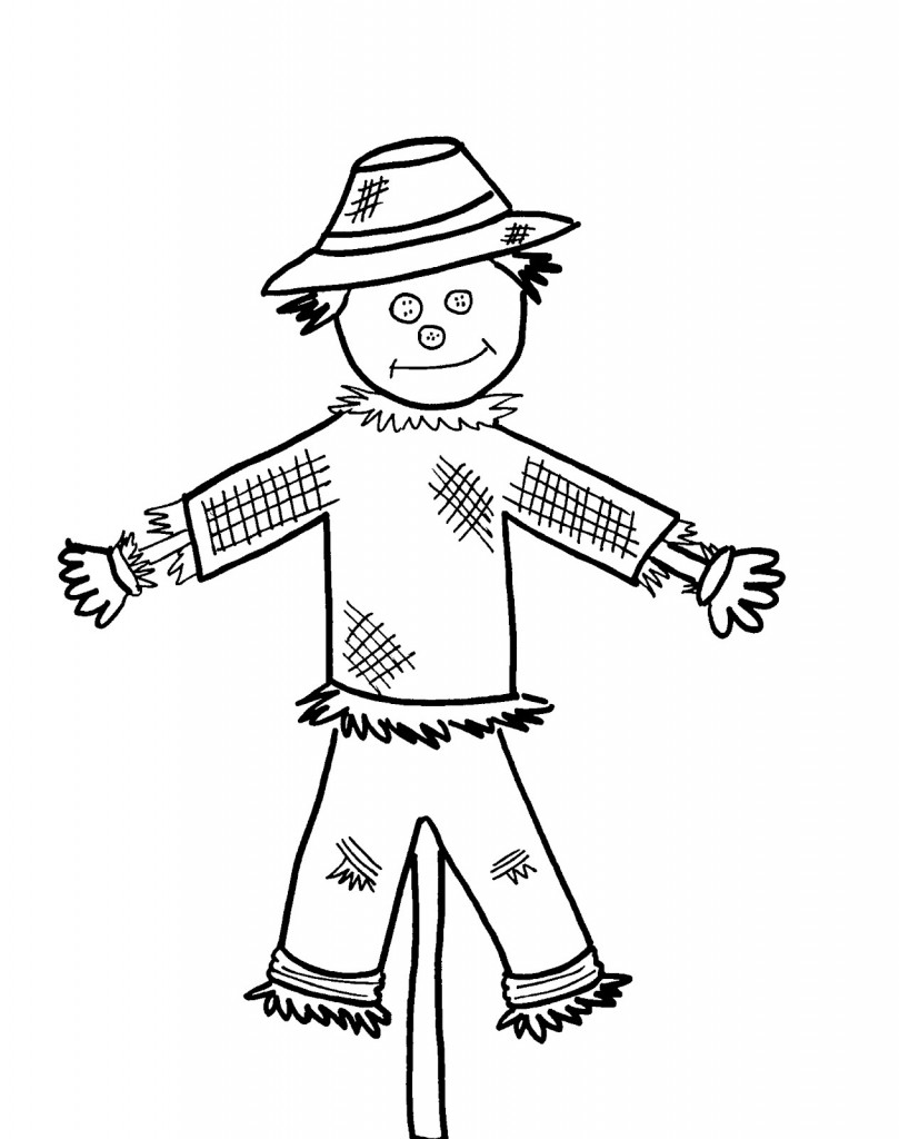 Scarecrow Coloring Pages To Print