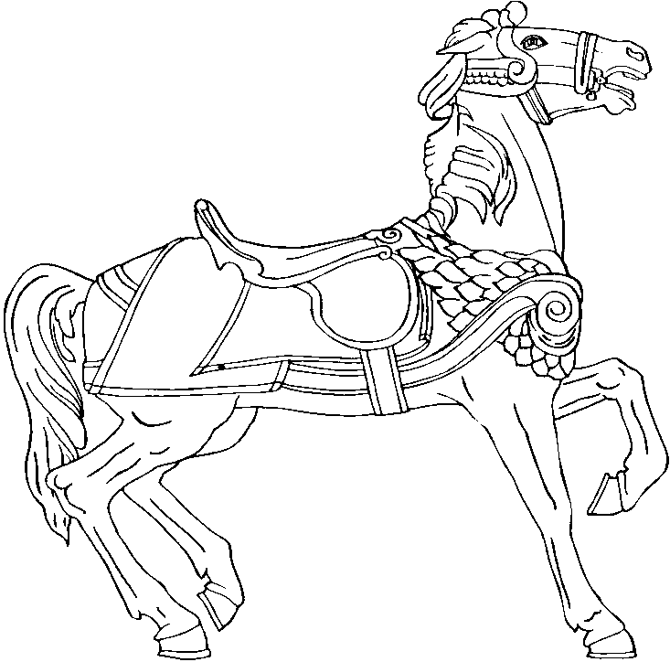 Sea Horse Coloring Page