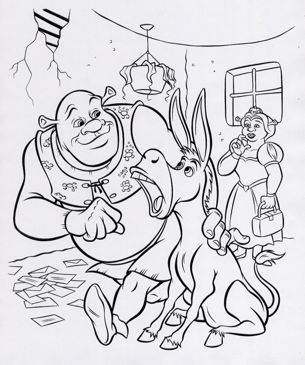 Free Printable Shrek Coloring Pages For Kids