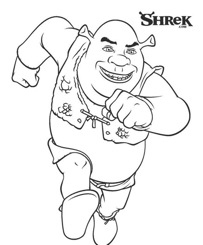  Shrek   Coloring Pages 3