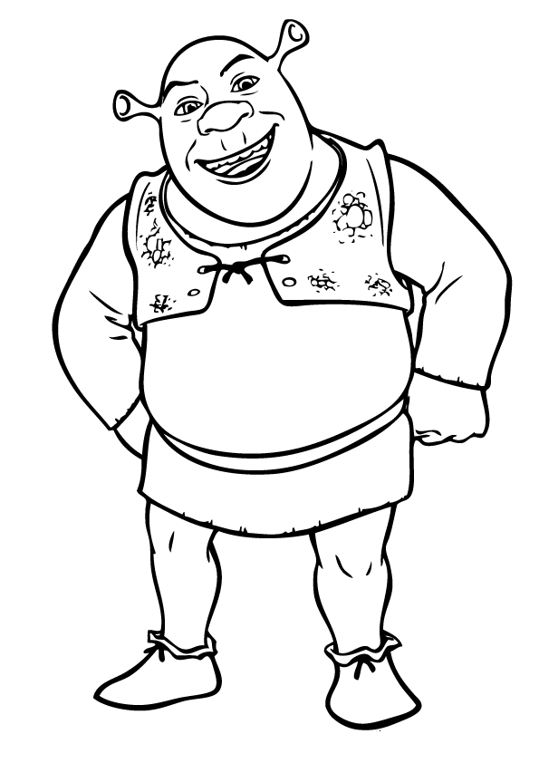  Shrek   Coloring Pages 8